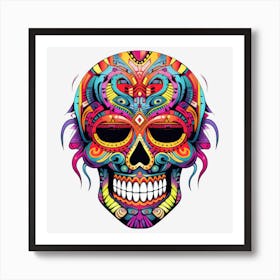 Day Of The Dead Skull 1 Art Print