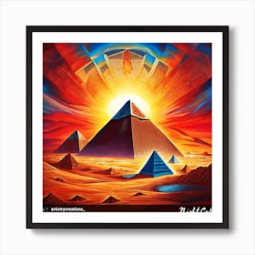 Pyramids Of Giza 1 Art Print