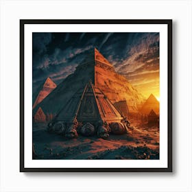 Egyptian Pyramids Art Print