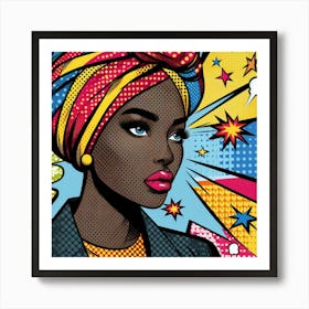 Farida Pop Black Woman  Art Print