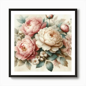 Peonies 11 Art Print