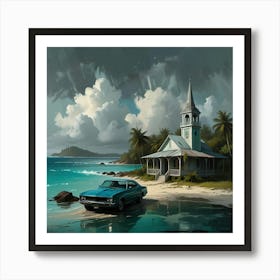 Church On The Beach 6 Art Print