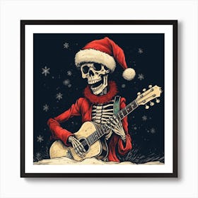 Merry Christmas! Christmas skeleton 29 Art Print