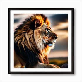 Lion art 16 Art Print