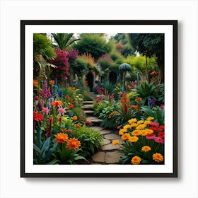 Garden Path 1 Art Print