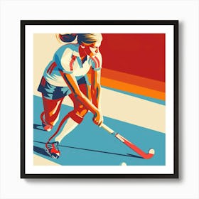 Field Hockey 4 Art Print