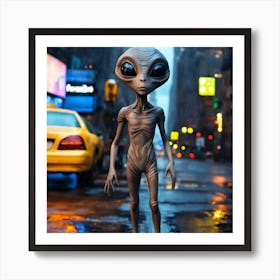 Alien In The Rain Affiche