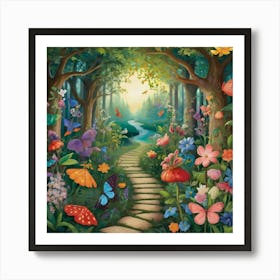 Fairy Garden 4 Art Print