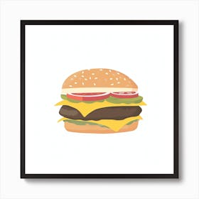 Hamburger Stock Videos & Royalty-Free Footage Art Print