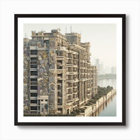 Building In The City Art Print