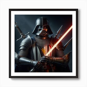 Darth Vader Medieval Armor Star Wars Art Print Art Print