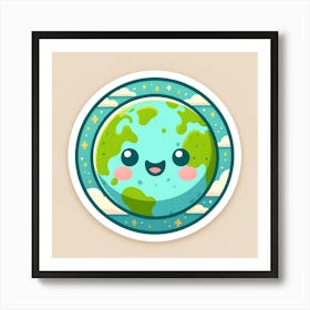 Earth Sticker 1 Art Print