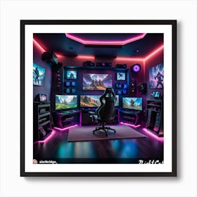 Pc Gaming Room 1 Art Print