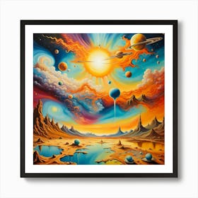 Psychedelic Painting Art Print