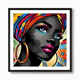 Oni Pop African Woman Art Print