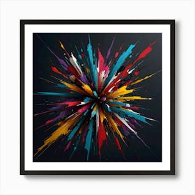 Emotional Spectrum Explosion Art Print