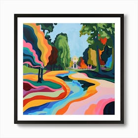 Colourful Gardens Royal Palace Of Laeken Gard Belgium 1 Art Print