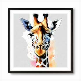 Giraffe Canvas Print Art Print