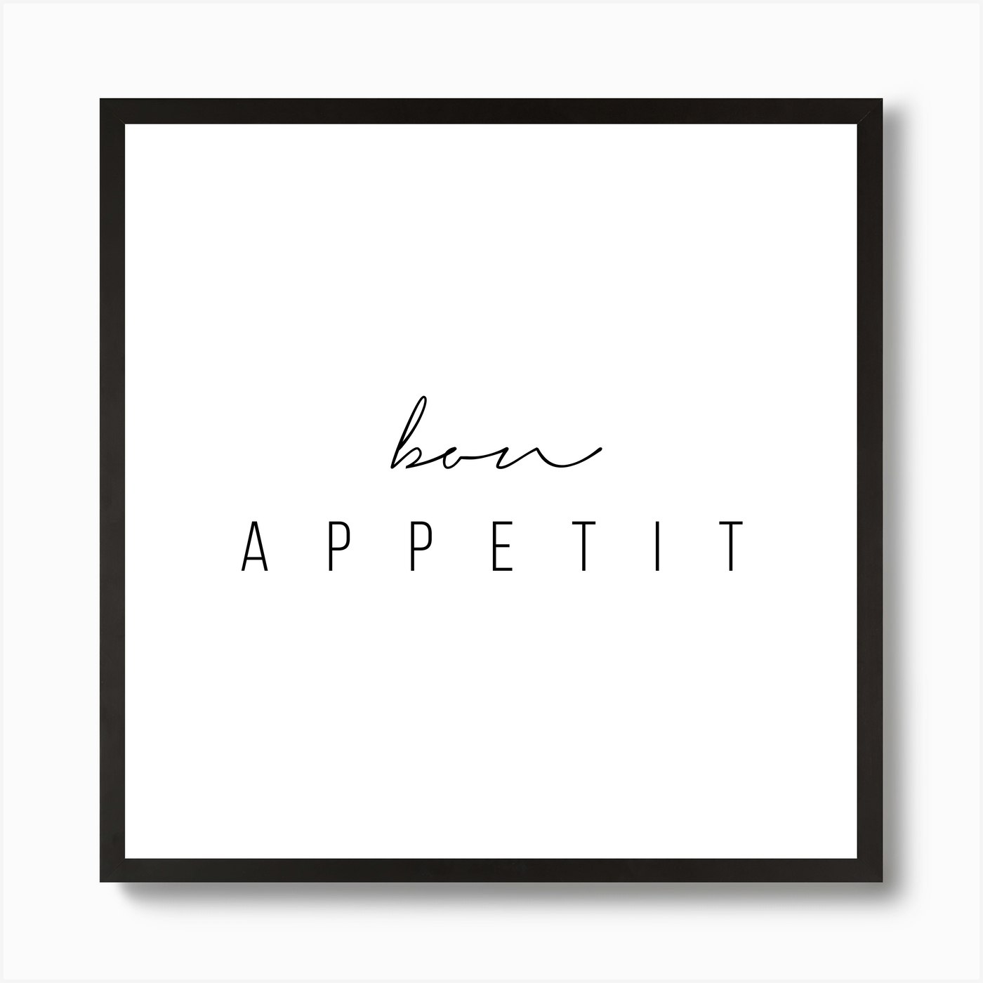 Bon Appetit Script Art Print By Typologie Paper Co Fy