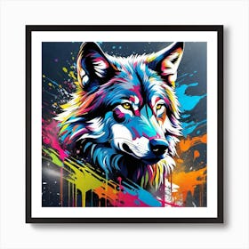 Wolf Painting 1 Art Print