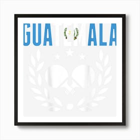 Guatemala Table Tennis Fans Jersey Guatemalan Ping Pong Fan Art Print