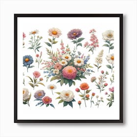 Flower glade 4 Art Print