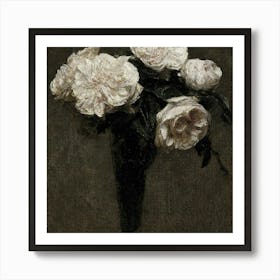 Roses In A Vase 5 Art Print