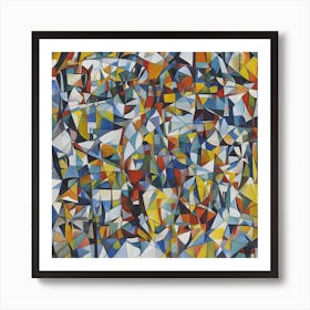 Abstract Painting Cubist Art Print