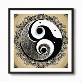 Yin Yang Symbol 14 Art Print