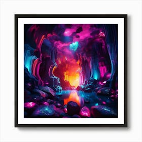 Caves Art Print