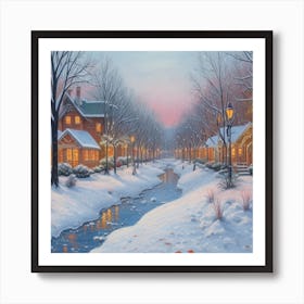 Winter'S Night Art Print