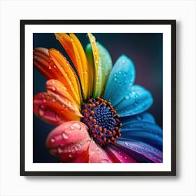 Rainbow Flower Art Print