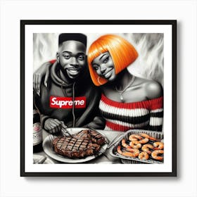 Supreme Couple 4 Art Print