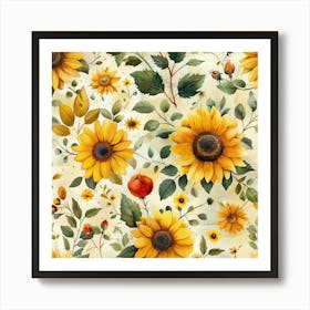 Sunflowers 12 Art Print