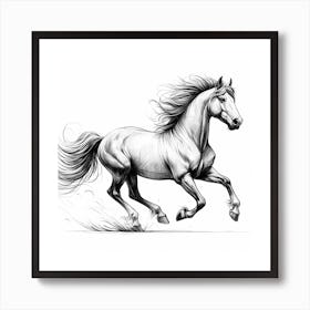 Horse Galloping Art Print