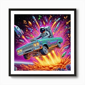 "4 Wheelin'" Trip Hop Collection [Risky Sigma] Art Print