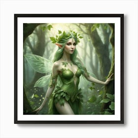Fairy In The Woods 7 Art Print