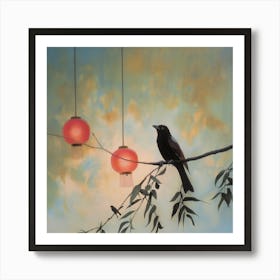 Alone This Evening, I Stare Into The Automn Skies Art Print