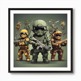 Scouts And Soldiers Art Print