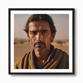 Man In The Desert Art Print