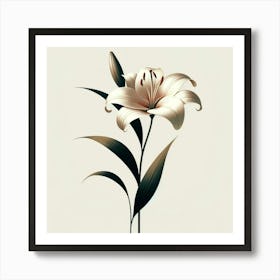 Lily Minimalist Art Art Print