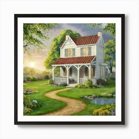 Country Cottage Art Print