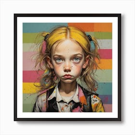 'The Girl With Yellow Hair' Art Print