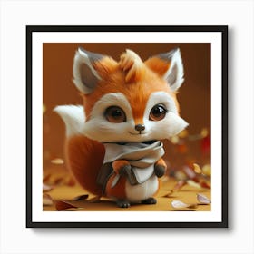 Cute Fox 55 Art Print