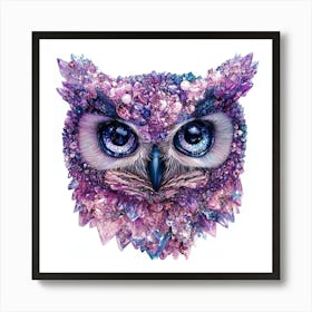 Crystal Owl Art Print