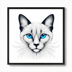 Creative Feline Cat Artwork 93 Art Print