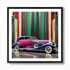 Deco Car Art Print