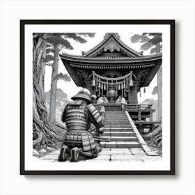 Samurai Art 16 Art Print