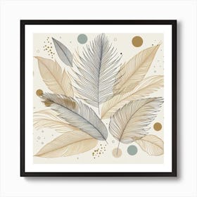 Palm leaves 6 Art Print