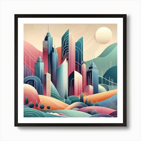 Cityscape 43 Art Print